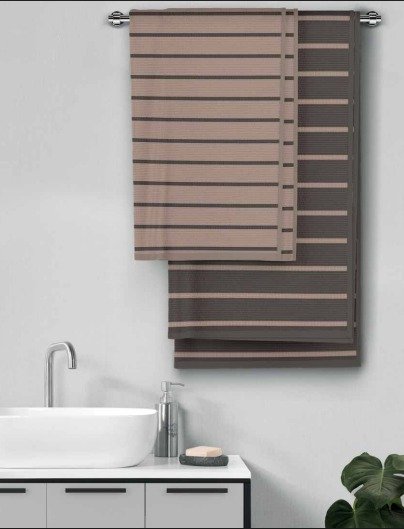 image (21) TRIDENT HIS & HER BATH TOWEL ( PACK OF 2 ) - Image 1