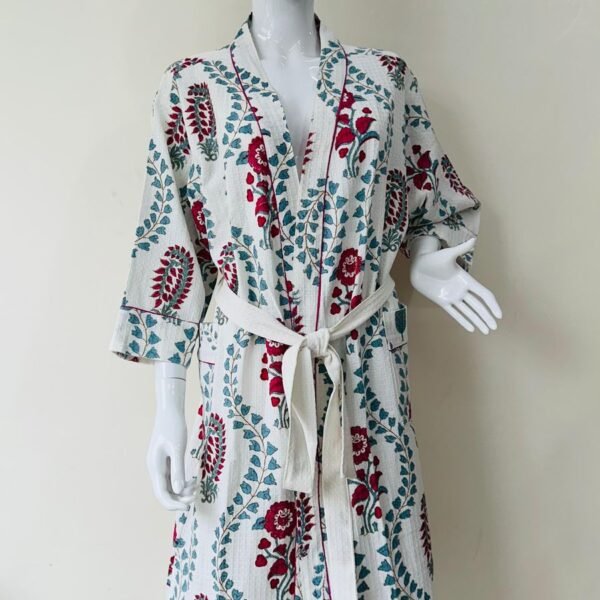 BLOCK PRINT BATHROBE