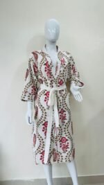 BLOCK PRINT BATHROBE - Image 5