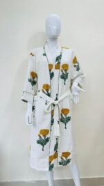 BLOCK PRINT BATHROBE - Image 4