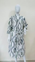 BLOCK PRINT BATHROBE - Image 6