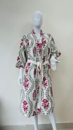 BLOCK PRINT BATHROBE - Image 11