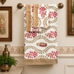 BLOCK PRINT BATH TOWEL SET