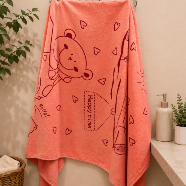 KIDS' MICROFIBER BATH TOWEL 24X48 INCHES