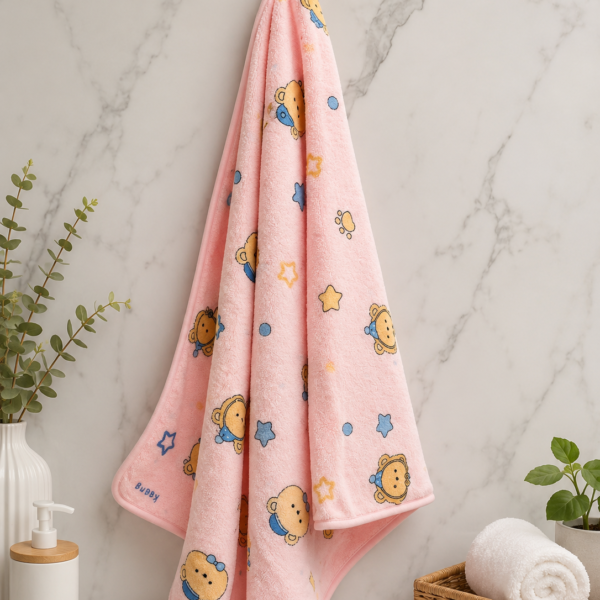 KIDS' MICROFIBER BATH TOWEL 24X48 INCHES