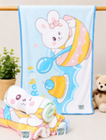 KIDS' MICROFIBER BATH TOWEL 24X48 INCHES