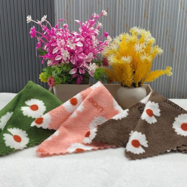 FLORAL-PRINTED MICROFIBER HANDKERCHIEFS