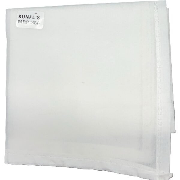 WHITE COTTON HANDKERCHIEF