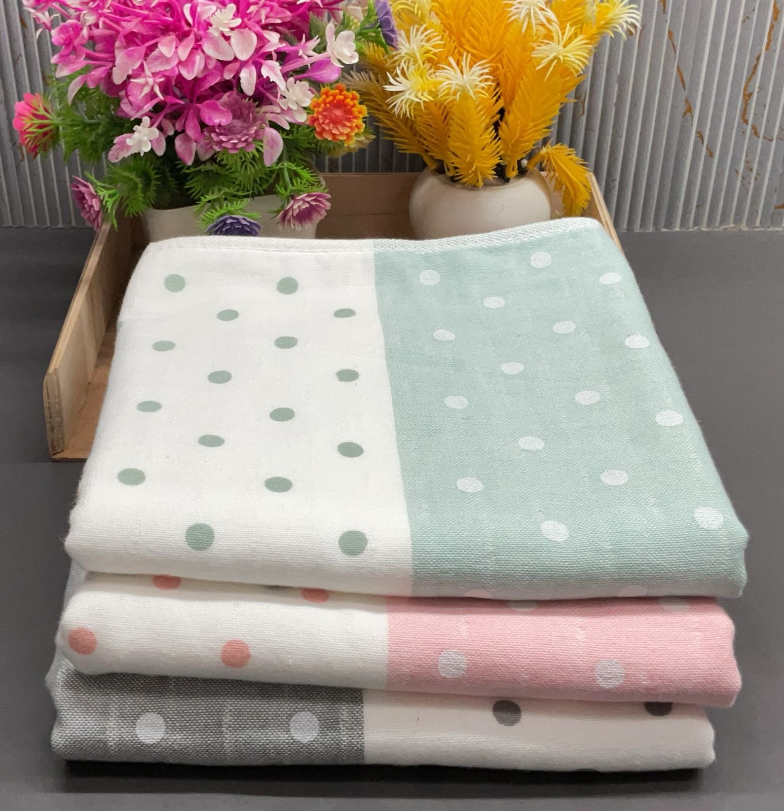 WhatsApp Image 2026-05-12 at 2.48.31 PM POLKA DOT HAND TOWEL - Image 1