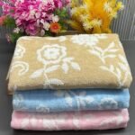 FLORAL JACQUARD COTTON HAND TOWEL