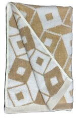 GEOMETRIC JACQUARD COTTON HAND TOWEL - Image 3